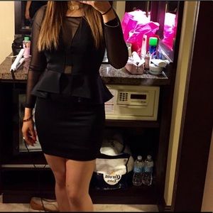 Guess sheer back and center bust